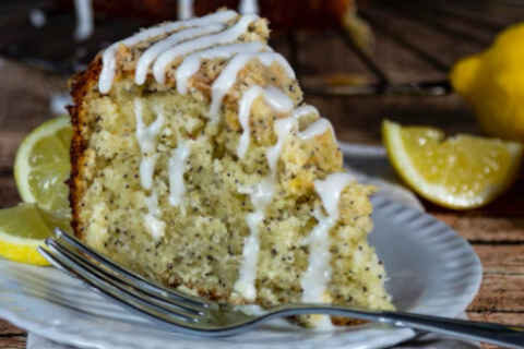 Luscious Lemon Cake with Delicious Streusel and Tangy Buttermilk Glaze