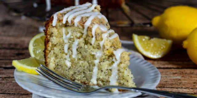 Luscious Lemon Cake with Delicious Streusel and Tangy Buttermilk Glaze