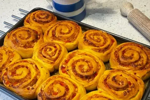 Pumpkin and ‘Nduja rolls