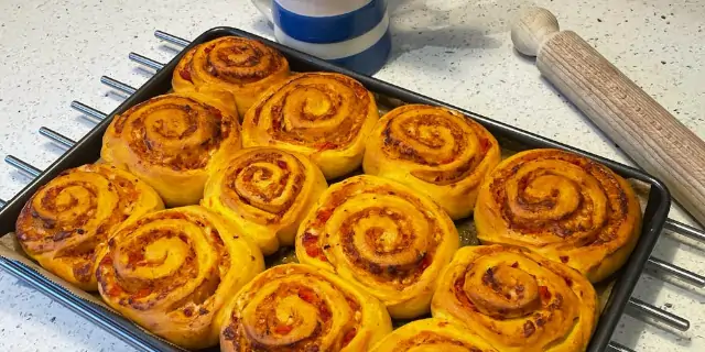 Pumpkin and ‘Nduja rolls