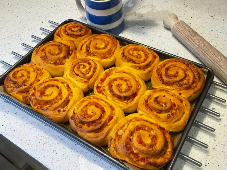| The Cotswolds Baking Workshop Pumpkin and ‘Nduja rolls