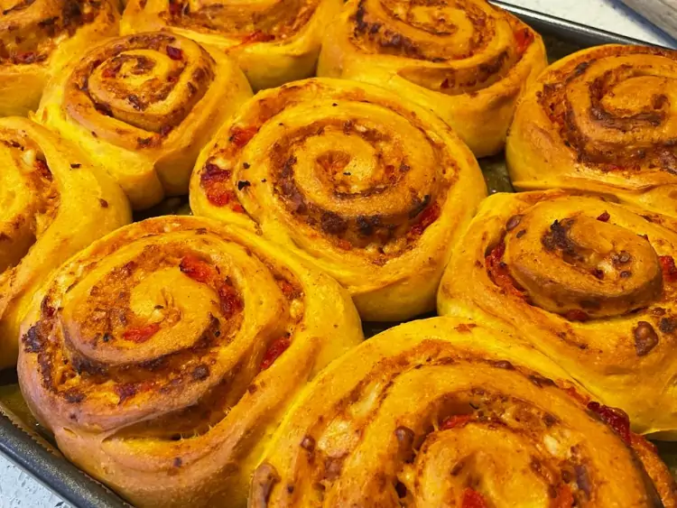 | The Cotswolds Baking Workshop Pumpkin and ‘Nduja rolls